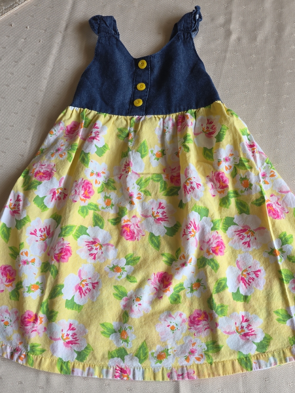 Penelope Mack Navy & Yellow Floral Sundress